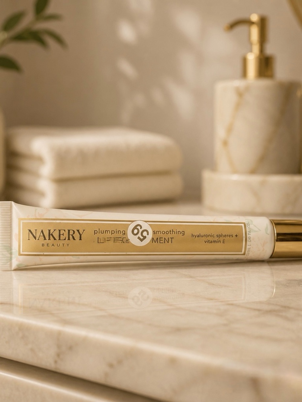 Nakery Plumping & Smoothing Lip Treatment - Cream/Gold